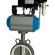PN6 DN150 Wafer butterfly valve, body and disc AISI 304, PTFE, Double acting Pneumatic actuator Ex+positioner 4-20MA