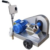 Impellerpumpe für Emulsionen LIVERANI GR MINOR 40 NR TF(A) 2,2–1,5kW, 700–350U/min, 380V riemengetrieben auf einem Fahrgestell mit Standard-Bedienfeld Impellerpumpe für Emulsionen LIVERANI GR MINOR 40 NR TF(A) 2,2–1,5kW, 700–350U/min, 380V riemengetrieben auf einem Fahrgestell mit Standard-Bedienfeld