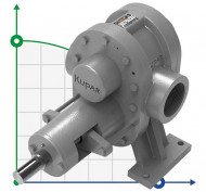 Kupar KHP Zahnradpumpe 3 Zoll-C, AISI 316, 5-50 m3 / h für viskose chemische Produkte Kupar KHP Zahnradpumpe 3 Zoll-C, AISI 316, 5-50 m3 / h für viskose chemische Produkte