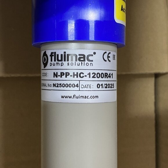 Насосная часть (труба) бочкового насоса FLUIMAC NETTUNE из PP (вал HASTELLOY 2,4610), 1200 мм, Ø41 мм Насосная часть (труба) бочкового насоса FLUIMAC NETTUNE из PP (вал HASTELLOY 2,4610), 1200 мм, Ø41 мм