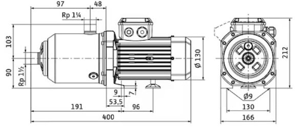 MEDANA CH1-L.1002-1/E/E/10T насос WILO многоступенчатый для водоснабжения MEDANA CH1-L.1002-1/E/E/10T насос WILO многоступенчатый для водоснабжения