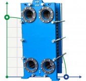 Plate heat exchanger S14-41 (three sections for three environments)