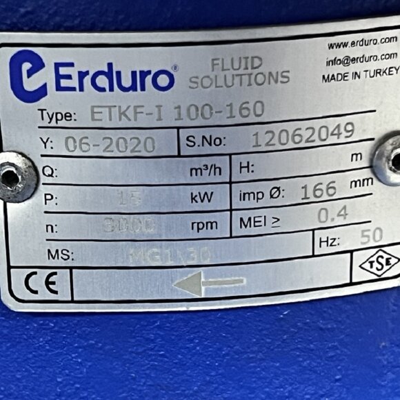 BTKF-I 100-160, 15 kW Pumpenteil inline (3000)