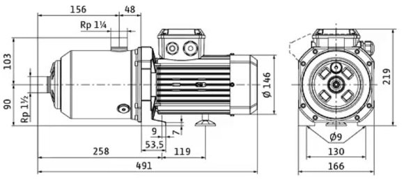 Насос для водоснабжения WILO MEDANA CH1-L.1004-1/E/E/10T