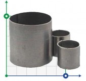 Raschig-Ringe aus Edelstahl, d25 mm. Raschig-Ringe aus Edelstahl, d25 mm.