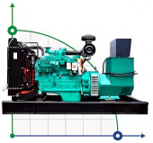 Industrial diesel generator XHYC-120GF with ATS, engine Cummins 125kVA, 120kW, 380V/50HZ open type Industrial diesel generator XHYC-120GF with ATS, engine Cummins 125kVA, 120kW, 380V/50HZ open type