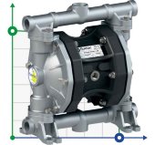 Pneumatic Diaphragm Pump PHOENIX P55 ALU SANTOPRENE, 55 l/min for adhesives Pneumatic Diaphragm Pump PHOENIX P55 ALU SANTOPRENE, 55 l/min for adhesives