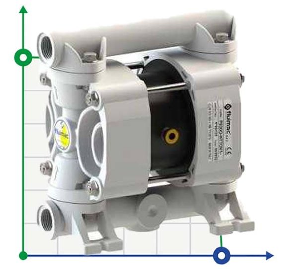 PHOENIX P30 POM HYTREL+PTFE ATEX пневматический мембранный насос