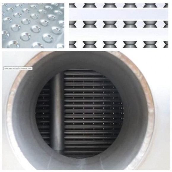 Dismountable wide-gap countercurrent heat exchanger TRSHP 35-10/1.5