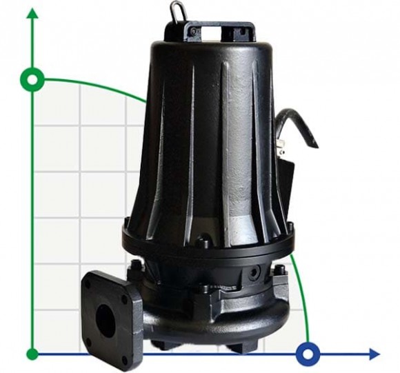 Bomba sumergible para aguas residuales Dreno H2 HT-EX 65/2/152 C.503 con impulsor de dos canales