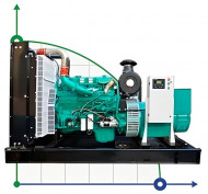 Промисловий дизельний генератор XHYC-300GF з ATS, двигун Cummins 400kVA, 300kW, 380V/50HZ відкритого типу Промисловий дизельний генератор XHYC-300GF з ATS, двигун Cummins 400kVA, 300kW, 380V/50HZ відкритого типу