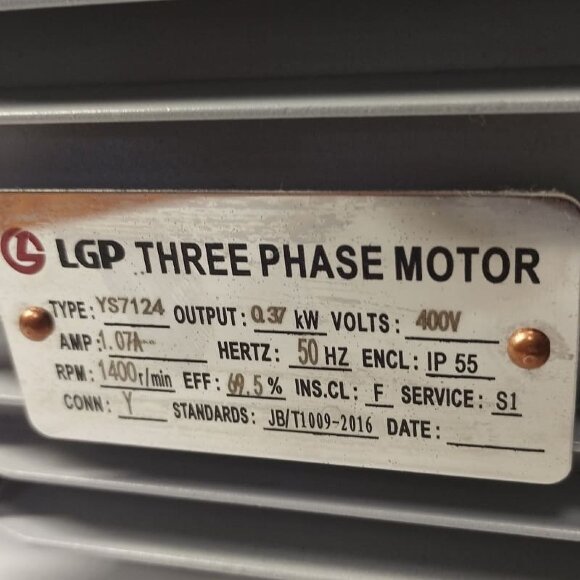 Trójfazowy silnik elektryczny YS712-4 0.37KW 1400r/min 230/400V 50HZ