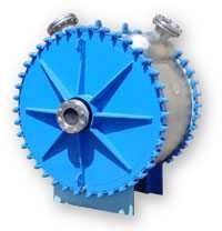 Рекуперативный теплообменник для шлама 160м2 сталь duplex SS UNS31803