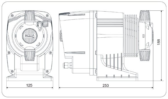 Насос-дозатор PDE HC200+ MULTIFUNCTION M70 240V PVDF-CE-DT + SP. SCHUKO, 1,8-14 л/год, 20-1 бар