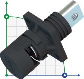 CN06-LSP120A-03-M, 120A, 1000V DC Connecteur à boulon Trou fileté, Noir