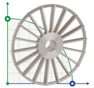 Impulsor para bomba ROVER POMPE 2005 NOVAX 30 T, NOVAX DISPENSER 30 codigo 590035