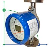 Витратомір (ротаметр) з нержавіючої сталі KLZZ-DN15/PN40 (alcohol 95%, water 5%), 50...500 l/h, 4-20mA, Ex Витратомір (ротаметр) з нержавіючої сталі KLZZ-DN15/PN40 (alcohol 95%, water 5%), 50...500 l/h, 4-20mA, Ex