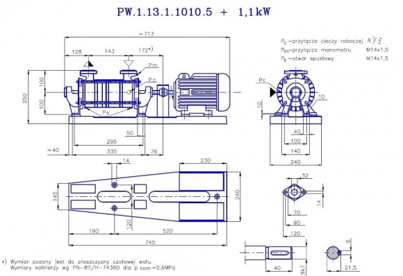 PW.1.13.1.1010 вакуумный одноступенчатый насос PW.1.13.1.1010 вакуумный одноступенчатый насос
