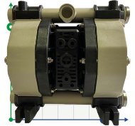 Пневматический мембранный насос PHOENIX 100-PP 3/4, P100-PHTTPT