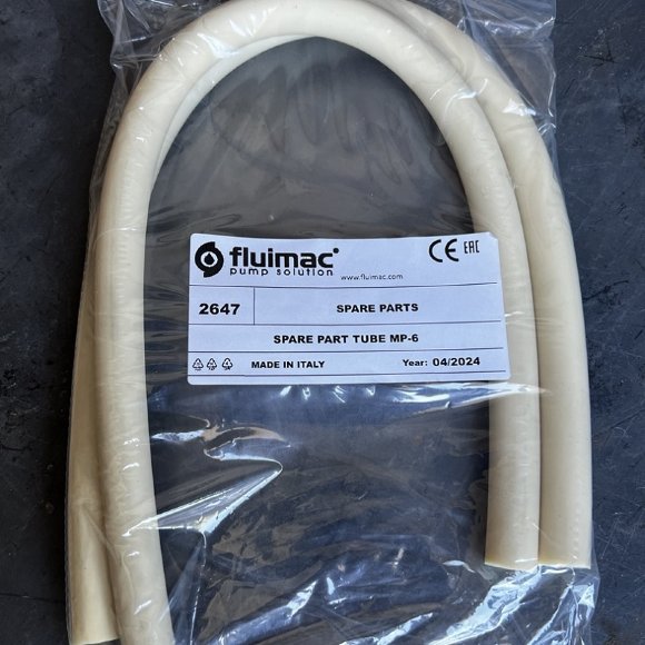 Харчова неопренова труба D.9,5 NA. до насосу FLUIMAC  MP-6, 51cm