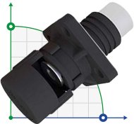 CN06-LSP120A-03-LM, 120A, 1000V DC болтовий конектор гайковий тип, чорний