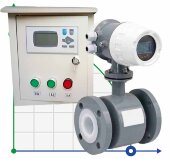 DN20 carbon steel electromagnetic flow meter KLD PN16 (potassium hydroxide KOH-50%, ammonia 25% liquid), 0.11-11 m3/h, 4-20mA+HART with a controller DN20 carbon steel electromagnetic flow meter KLD PN16 (potassium hydroxide KOH-50%, ammonia 25% liquid), 0.11-11 m3/h, 4-20mA+HART with a controller