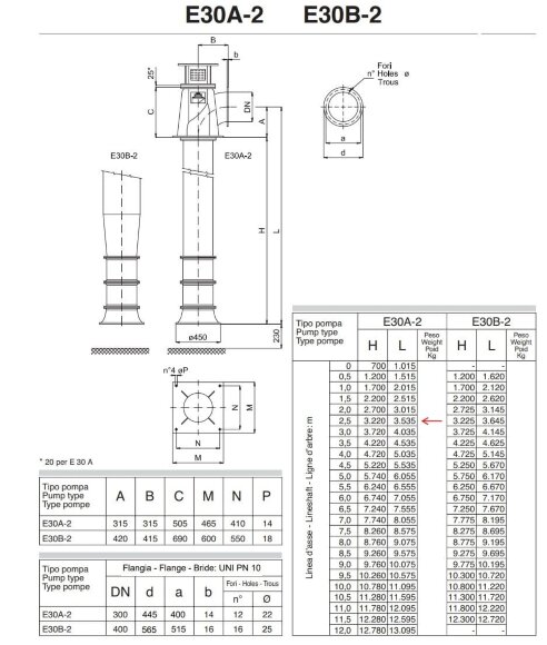 Pompe à hélice à flux axial EVN 30A-2/30-1500/2.5 V01 avec moteur de 30 kW Pompe à hélice à flux axial EVN 30A-2/30-1500/2.5 V01 avec moteur de 30 kW