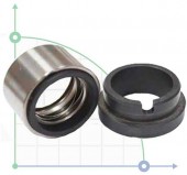 Wellenenddichtung R-GEA 25, CAR/SIC, VITON, 304 Wellenenddichtung R-GEA 25, CAR/SIC, VITON, 304