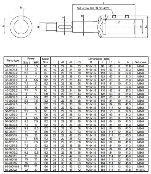 Monoblokowa pompa odśrodkowa 3DS/M 65-160/9,2