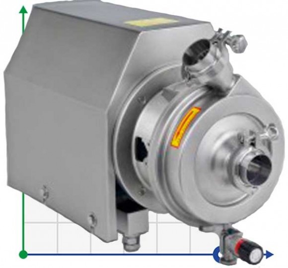 SCP-L, 10T, 60M, AISI 304, 7,5 kW ABB Motor, 380V гигиенический центробежный насос