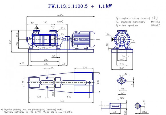 PW.1.13.1.1100 вакуумный одноступенчатый насос PW.1.13.1.1100 вакуумный одноступенчатый насос