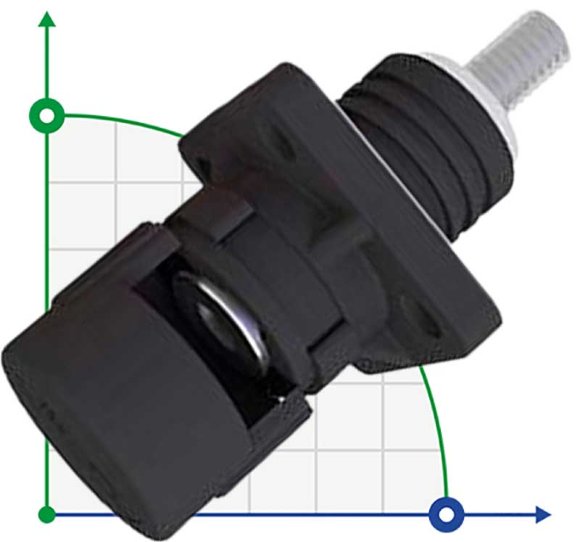 CN08-LSP200A-03-LD, 200A, 1500V DC connector bolt screw type, black