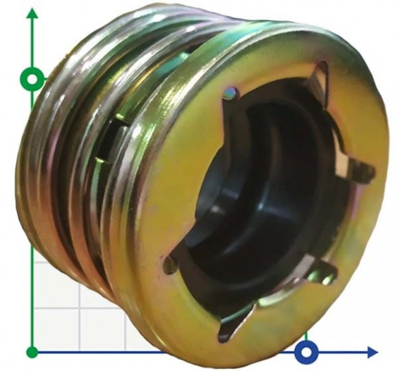 Compressor shaft seal R-J580 1.1/2, CAR/SIC, HNBR, A3/65Mn