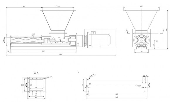 Насос винтовой SOLTEC BN063L01FYBSТ V110 c ПУ, 11kW, 30 m3/h, 4 bar для перекачивания крови с пером и без него Насос винтовой SOLTEC BN063L01FYBSТ V110 c ПУ, 11kW, 30 m3/h, 4 bar для перекачивания крови с пером и без него
