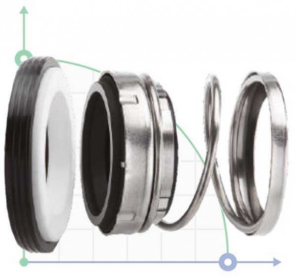 Uszczelnienie pompy wodnej mechaniczne R-560A 18, CAR/CER, VITON, 304