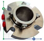 Cartridge seal R-BED 53, SIC/SIC/CAR/SIC/VITON, M/316 Cartridge seal R-BED 53, SIC/SIC/CAR/SIC/VITON, M/316