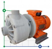 ADH 110 PVDF/B/1.5HP/TF/2800/BSP - горизонтальный центробежный насос