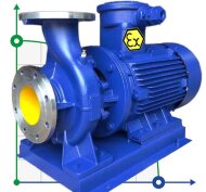 TKHWB 100/160-15/2 (100/32), 15 kW, AISI 304, 2900, Ex насос нержавеющий горизонтальный TKHWB 100/160-15/2 (100/32), 15 kW, AISI 304, 2900, Ex насос нержавеющий горизонтальный