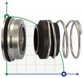 Торцевое уплотнение для насоса Alfa Laval R-AL.FM 22, CAR/SIC, EPDM, 304 Торцевое уплотнение для насоса Alfa Laval R-AL.FM 22, CAR/SIC, EPDM, 304