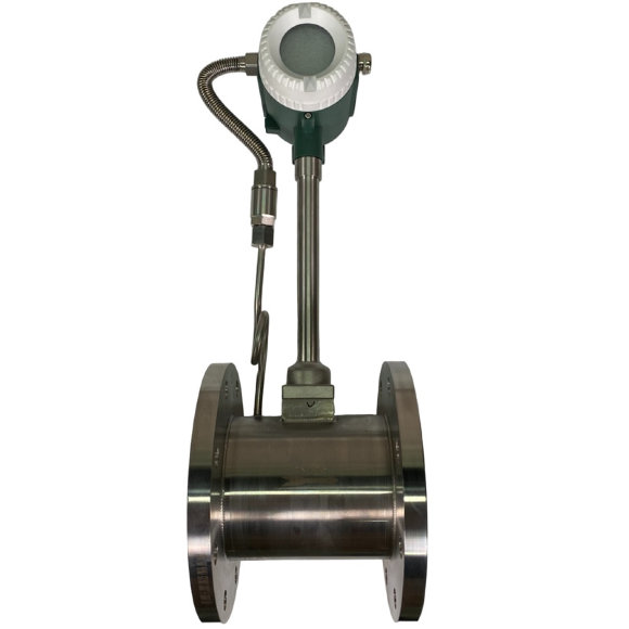 DN125 Stainless steel vortex flow meter KLUGB PN16 RF DIN flange, for steam 0.75-11 t/h <1.6 MPa, <250°C, 4-20mA, ExdIIBT6 DN125 Stainless steel vortex flow meter KLUGB PN16 RF DIN flange, for steam 0.75-11 t/h <1.6 MPa, <250°C, 4-20mA, ExdIIBT6