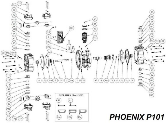 O-ring, NBR, PHOENIX P65, P100, P101, P160
