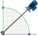 Mixer for chemical reagents AQUA AG1-PVC60/F, 220V, 1400 RPM, ADAG1P06F