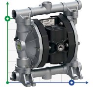 Pneumatic Diaphragm Pump PHOENIX P60 ALU HYTREL, 65 l/min for adhesives Pneumatic Diaphragm Pump PHOENIX P60 ALU HYTREL, 65 l/min for adhesives