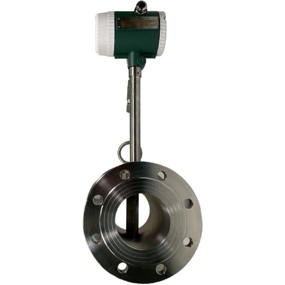DN100 Medidor de flujo vortex de acero inoxidable KLUGB DN100/PN16 RF brida DIN, para vapor 0.5-7.5 t/h <1,6 MPa, <250°C, 4-20mA, ExdIIBT6