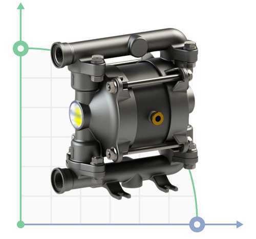 Pompe à membrane pneumatique BOA Q20 AISI316