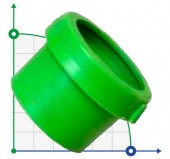 Муфта для 63 мм ПВХ труби-Ø63 внутрішнє різьблення (зелена)