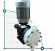 Bomba dosificadora de cloruro férrico con motor de membrana AQUA MSB, PVDF, 50 l/h, 8 bar, 0,18 kW, 380 V