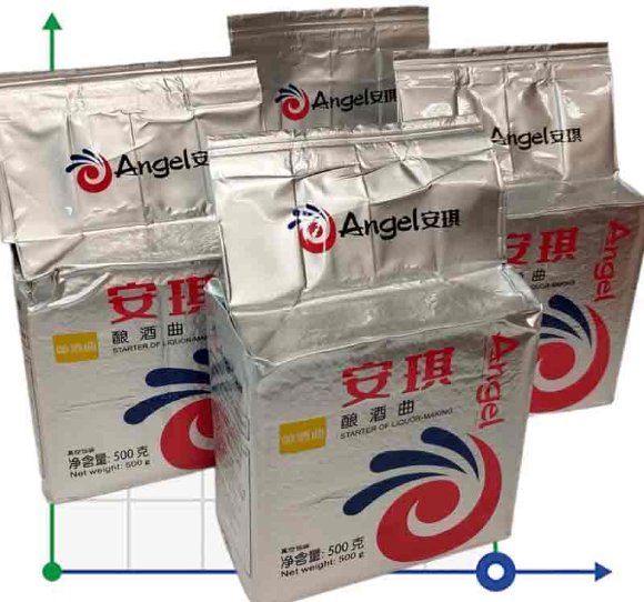 ВЫГОДНОЕ ПРЕДЛОЖЕНИЕ: 4 упаковки дрожжи спиртовые Кодзи Ангел (Kodzi Angel) Leaven (4*0,5 кг=2,0 кг)