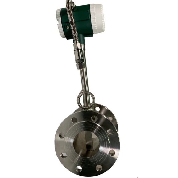 DN80 Stainless steel vortex flow meter KLUGB PN16 RF DIN flange, for steam 0.325-5 t/h <1.6 MPa, <250°C, 4-20mA, ExdIIBT6 DN80 Stainless steel vortex flow meter KLUGB PN16 RF DIN flange, for steam 0.325-5 t/h <1.6 MPa, <250°C, 4-20mA, ExdIIBT6