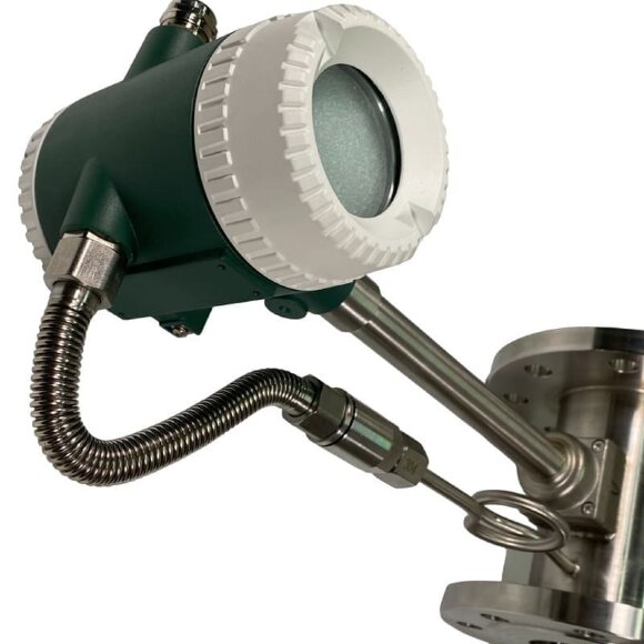 DN80 Przepływomierz wirowy ze stali nierdzewnej KLUGB DN80/PN16 RF kołnierz DIN, do pary 0.325-5 t/h <1,6 MPa, <250°C, 4-20mA, ExdIIBT66